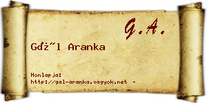Gál Aranka névjegykártya