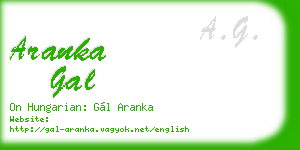 aranka gal business card