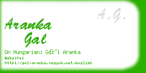 aranka gal business card
